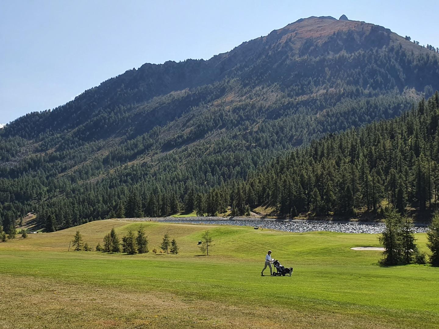 Golf international 18 trous Montgenèvre-Clavière: paysages incroyables